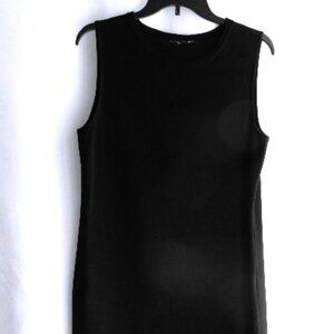Ming Wang Black Knit Sheath Dress in Size PL